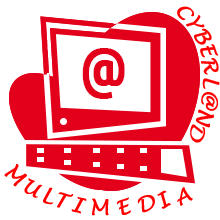 Cyberland Multimédia Cyber Café Texiphone Imprimerie et Création Web logo cyberland